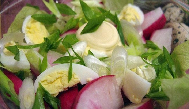 Yumurtalı Turp Salatası