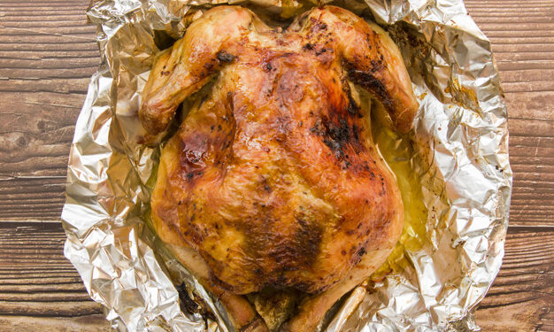 Курица в фольге