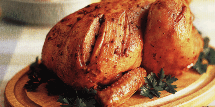 Жареная в маринаде курица