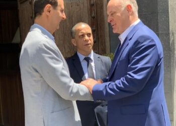 Aslan Bzhania ile bir araya geldi Beşar Esad Şam’da