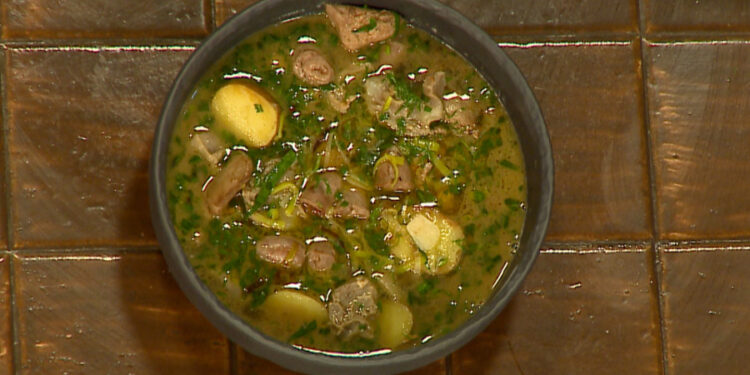 Потроха в бульоне по-итальянски