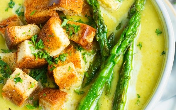 Куриный суп со спаржей 