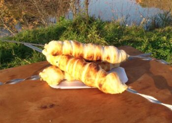 Ашәха аӡыгаҵәы иахаҵаны иӡны -сыр  жаренный на вертеле.