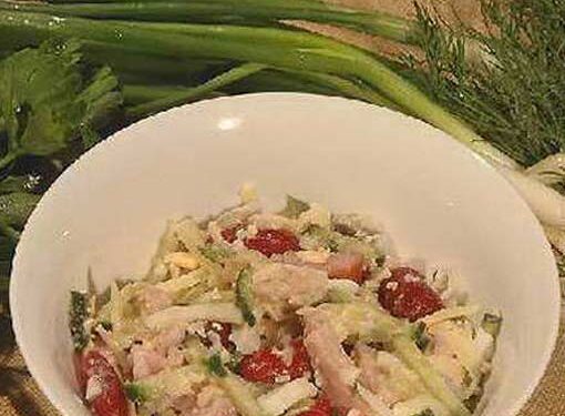 Фасоль с ветчиной в пикантном соусе