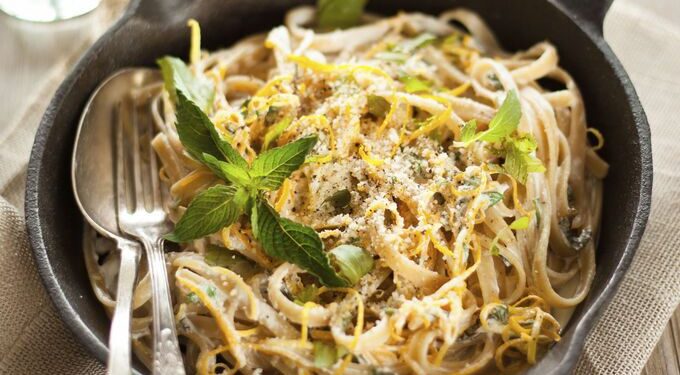 Спагетти с коньяком