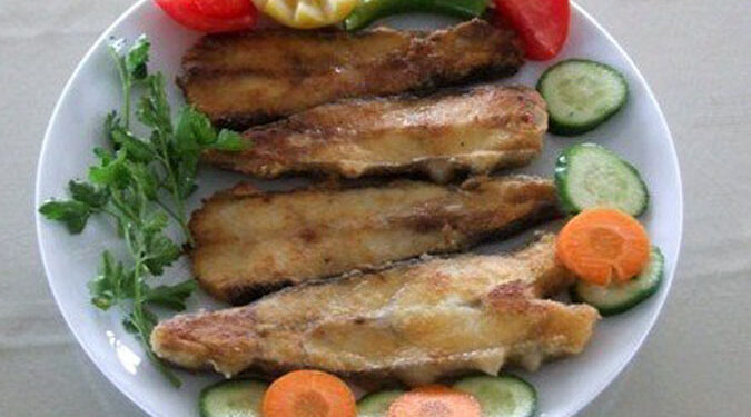 Жареная камбала- Kalkan tava