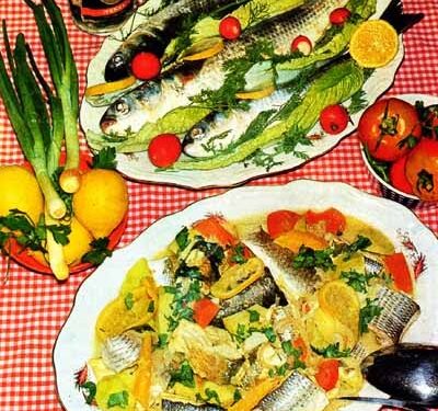 Рыба с овощами-balık pilaki