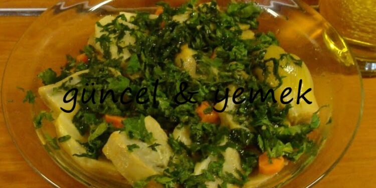 Сельдерей на оливковом масле-zeytınyağlı kereviz