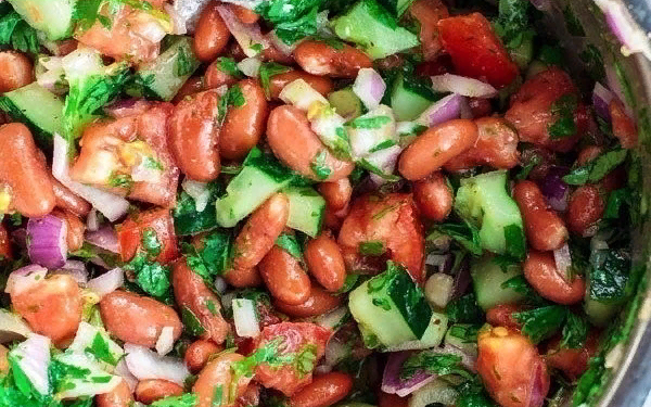 Салат из красной фасоли
