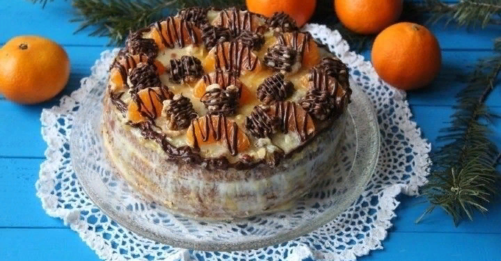 Мандариновый торт