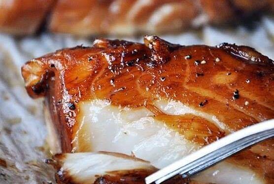 Запеченная треска в медовом соусе