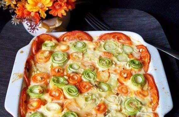 Красивая овощная запеканка