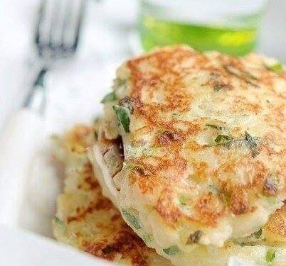 Картофельные оладьи с сыром