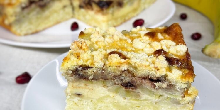 Пирог с бананами