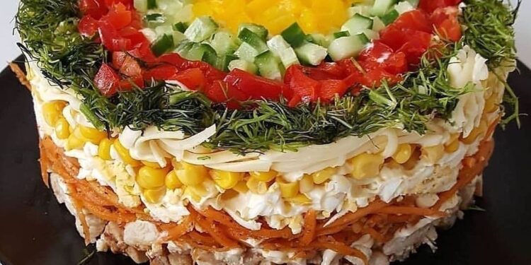 Салат ” ЯРКАЯ ФАНТАЗИЯ “