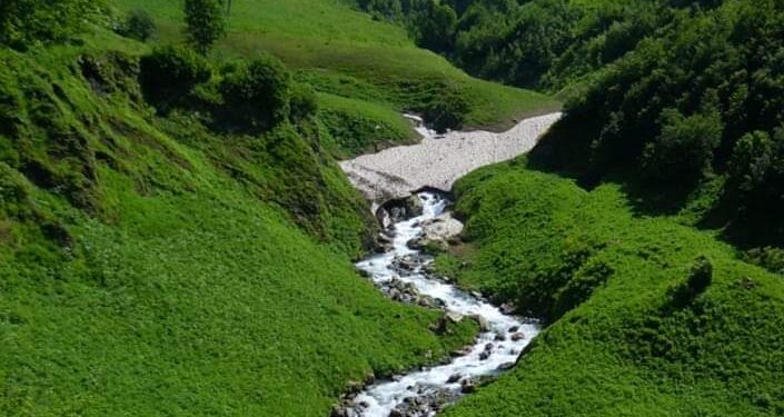 Abhazya ‘da dağ köyü aynı zamanda tatil beldesi olan Auadhara köyü