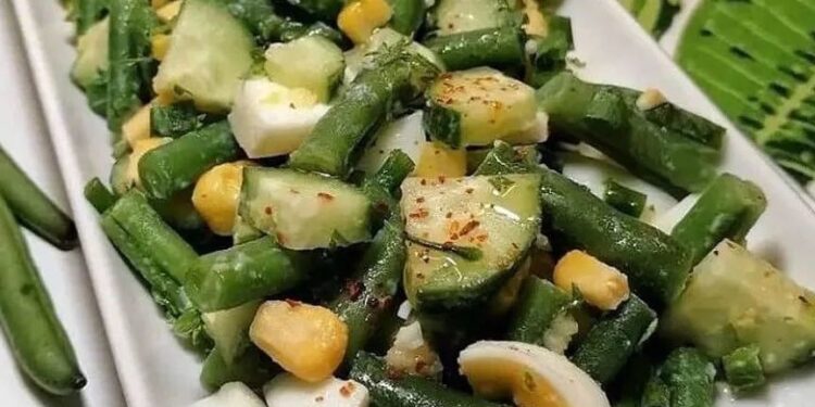 Салат со стручковой фасолью