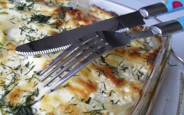 Запеканка картофельная с грибами