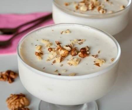 СМЕТАННОЕ ЖЕЛЕ С ОРЕХАМИ